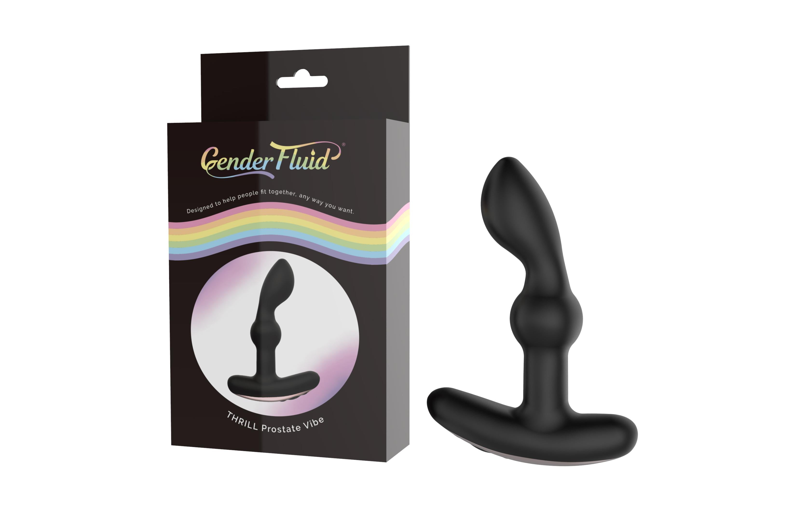 Gender Fluid Thrill Anal Vibrator - Black