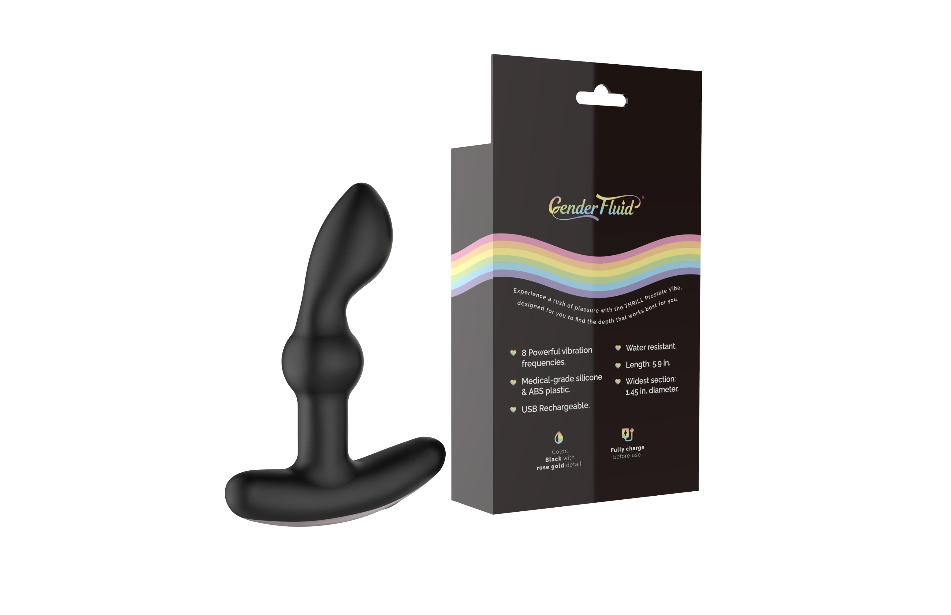 Gender Fluid Thrill Anal Vibrator - Black