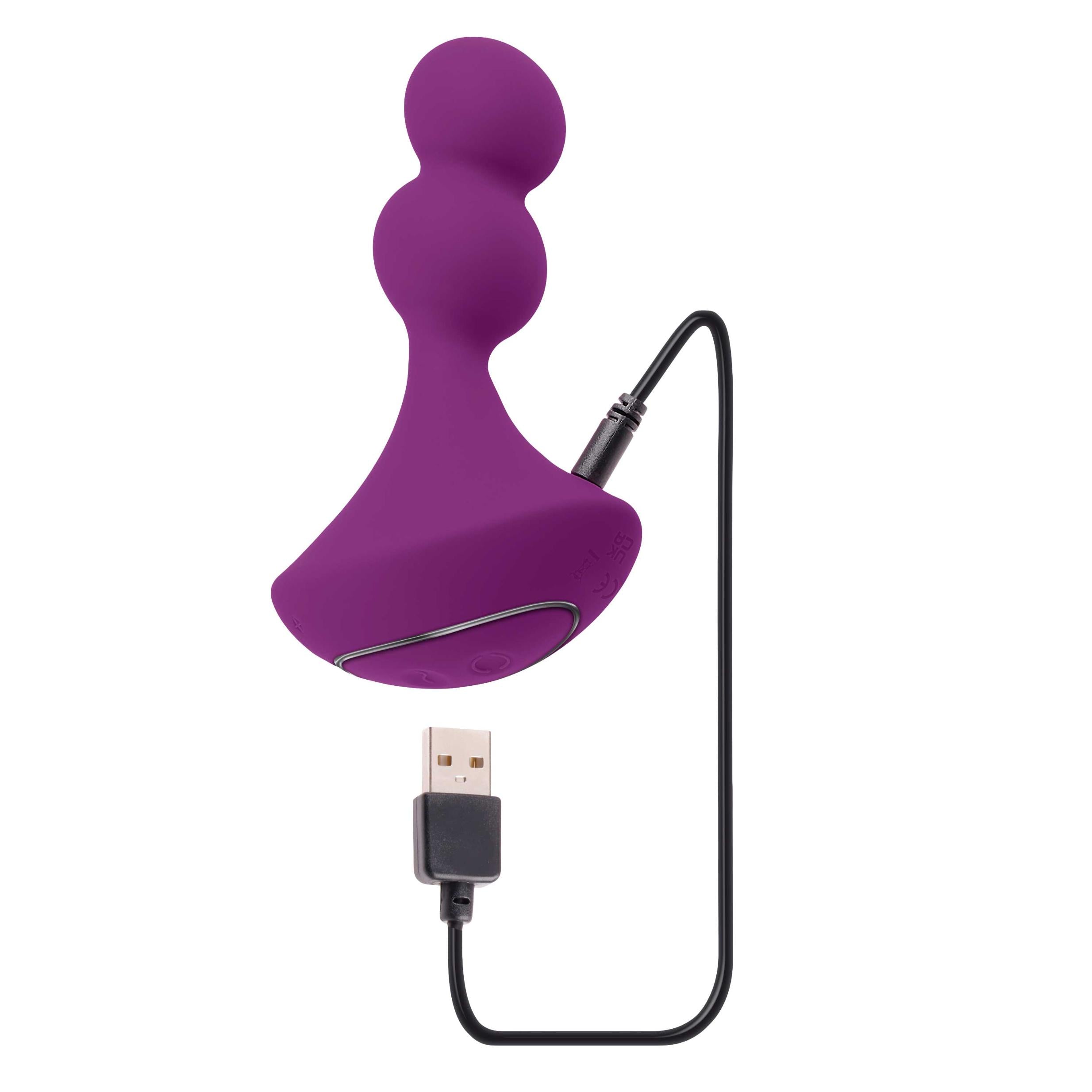 Gender X Ball Game Rechargeable Rotating Silicone Vibrator - Purple