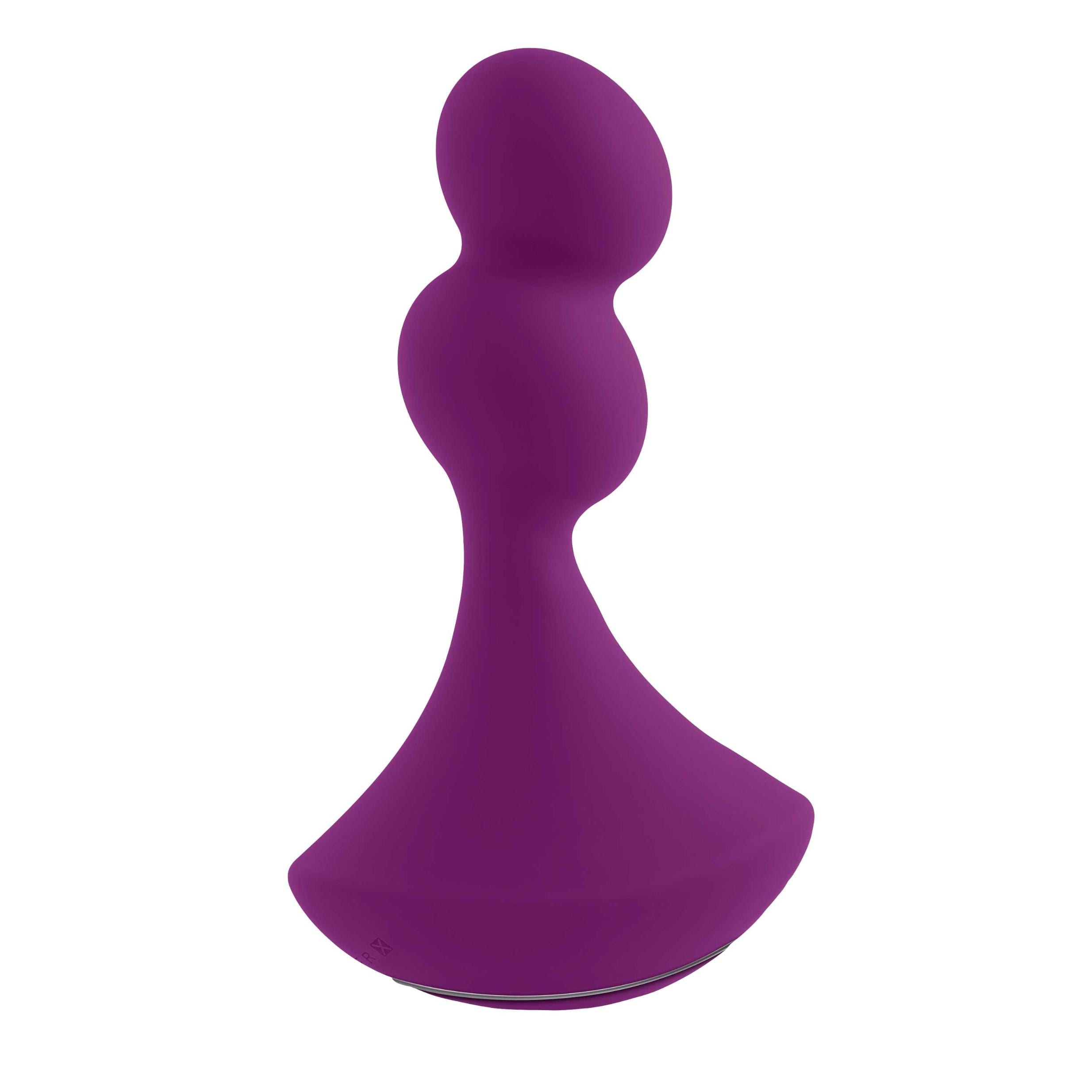 Gender X Ball Game Rechargeable Rotating Silicone Vibrator - Purple