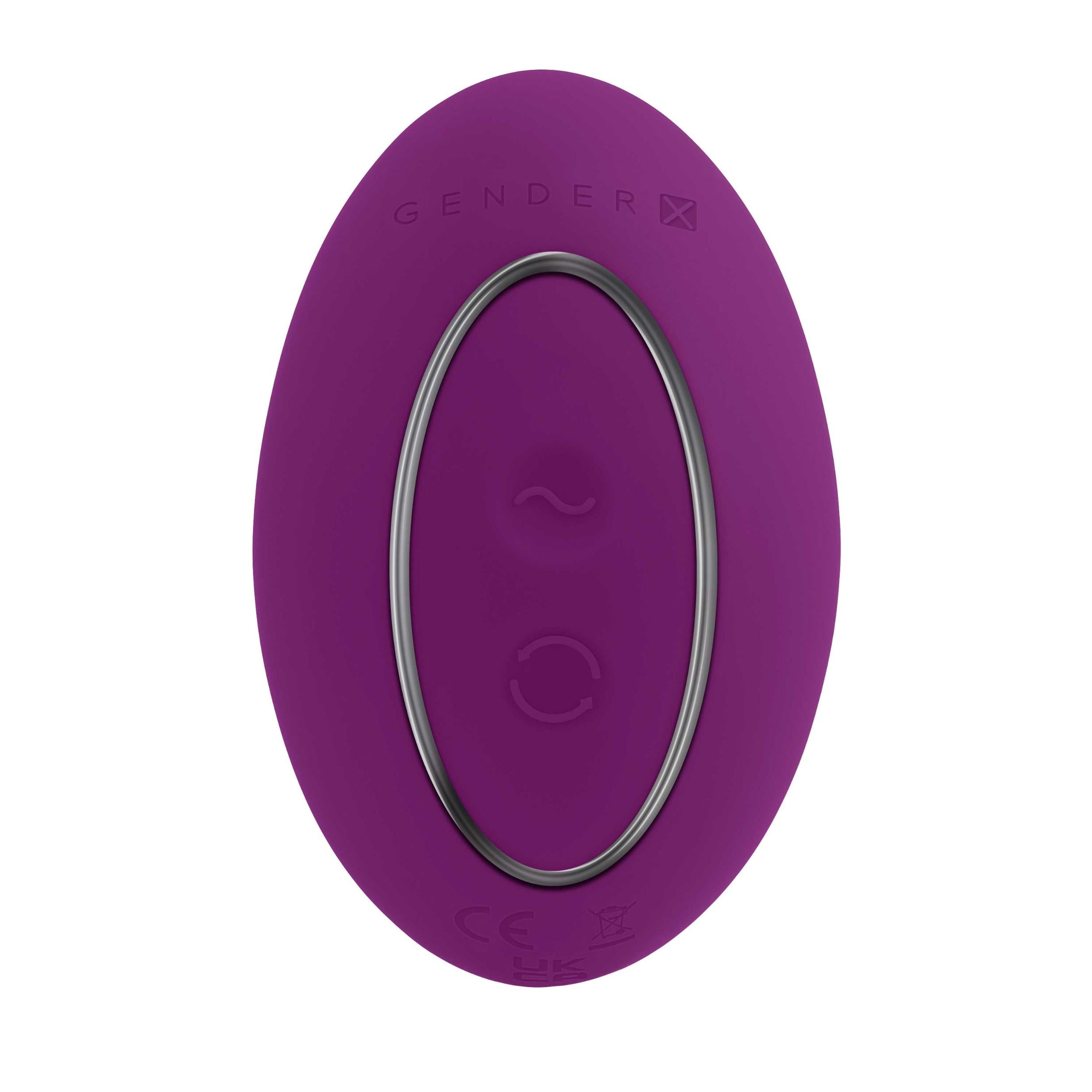 Gender X Ball Game Rechargeable Rotating Silicone Vibrator - Purple