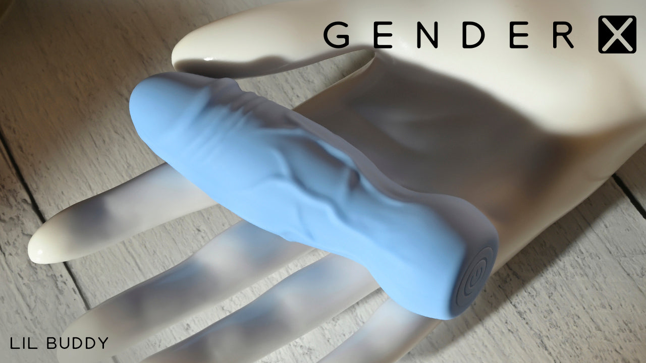 Gender X Lil Buddy Blue Realistic Vibrator