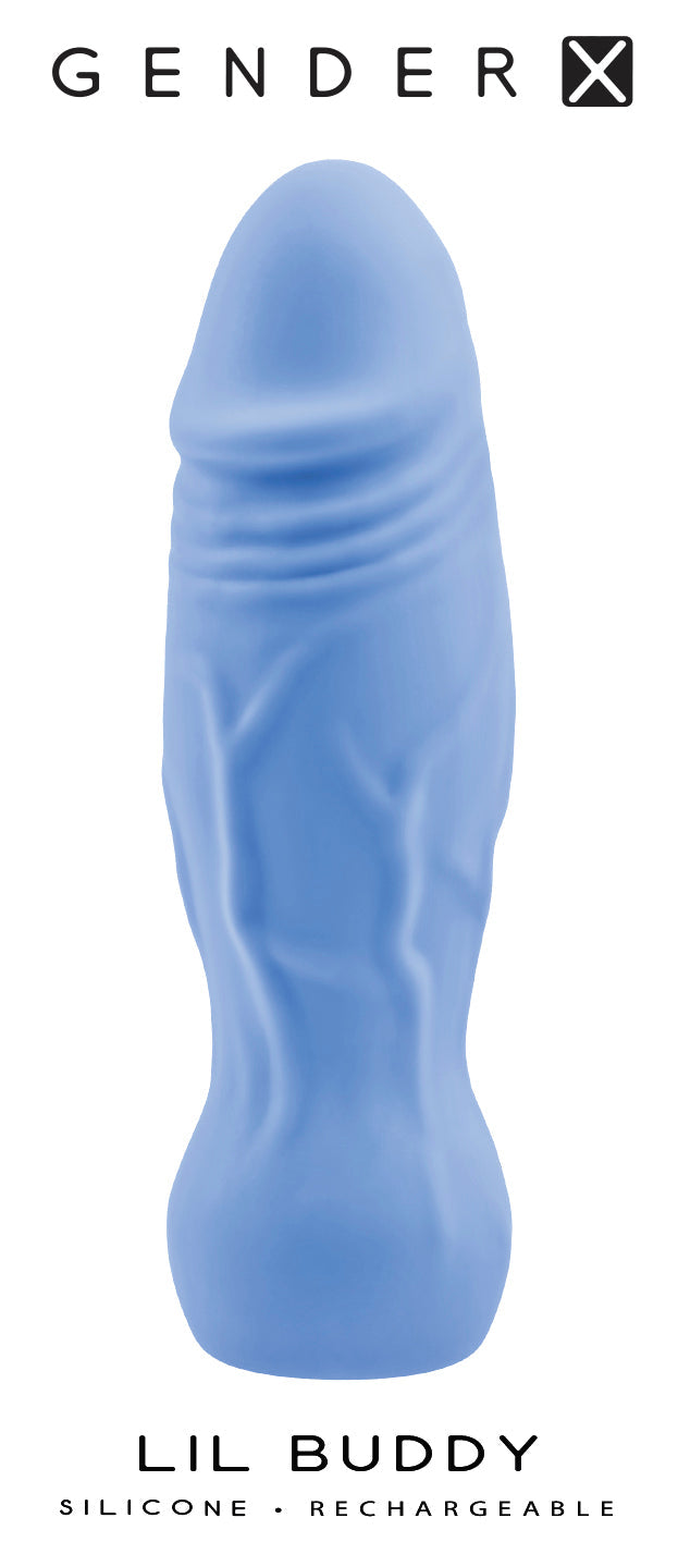 Gender X Lil Buddy Blue Realistic Vibrator