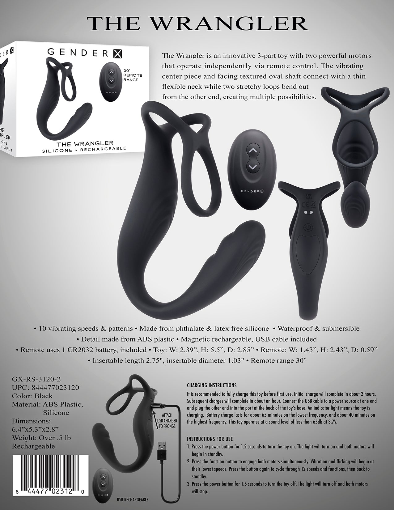 Gender X The Wrangler Prostate Stimulator