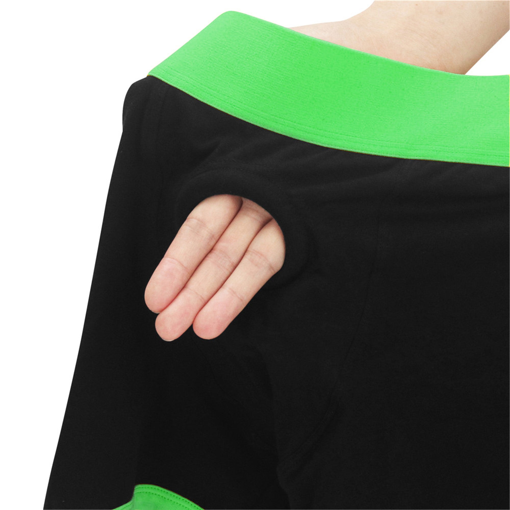 Get Lucky Strap-on Boxer Shorts - Xlarge/xxlarge - Black/green