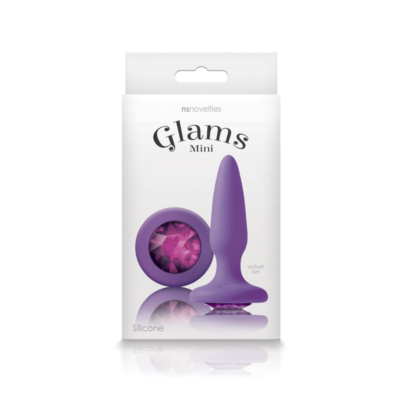 Glams Mini Gem Butt Plug Purple