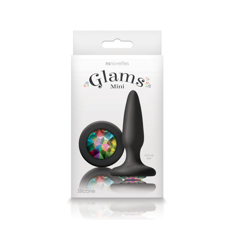 Glams Mini Rainbow Gem Butt Plug Rainbow