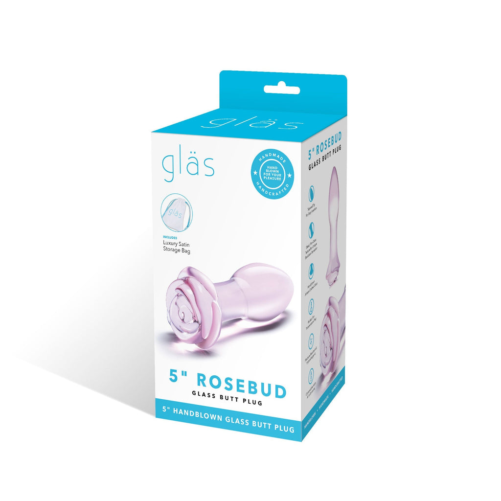 Glas 5 Rosebud Glass Butt Plug | ThatMood Glas 5 Rosebud Glass Butt Plug | ThatMood