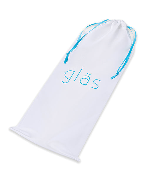 Glas 7" Realistic Curved Glass Dildo W/veins - Clear