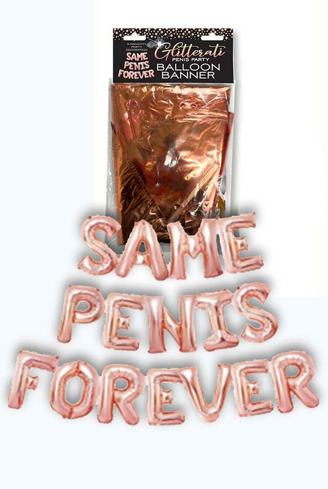 Glitterati Same Penis Forever Balloon Banner