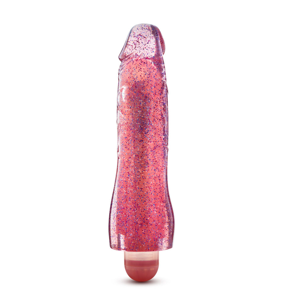 Glow Dicks - Molly Glitter Vibrator - Pink Pink