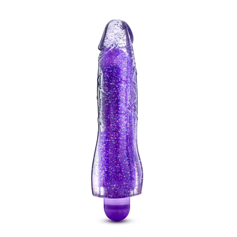 Glow Dicks - Molly Glitter Vibrator - Purple Purple