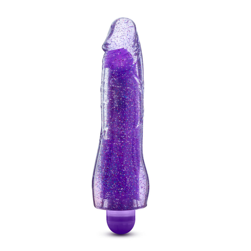 Glow Dicks - Molly Glitter Vibrator - Purple Purple