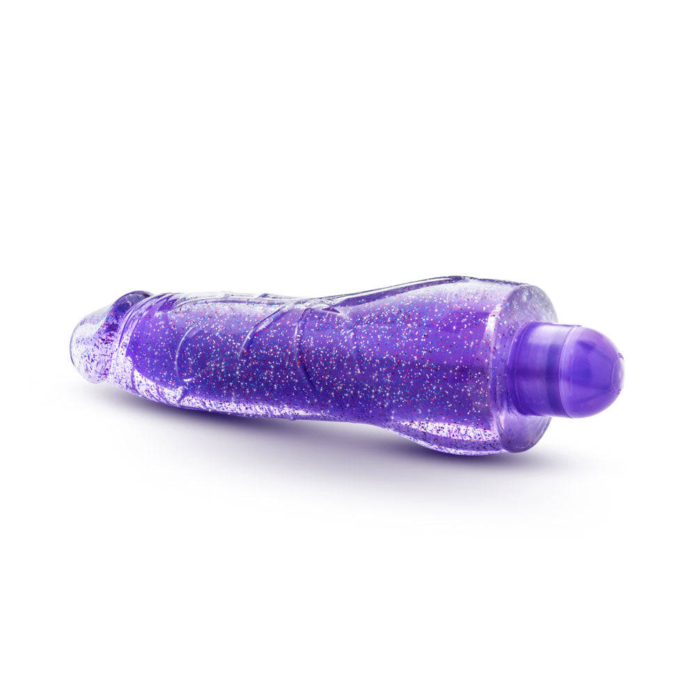 Glow Dicks - Molly Glitter Vibrator - Purple Purple