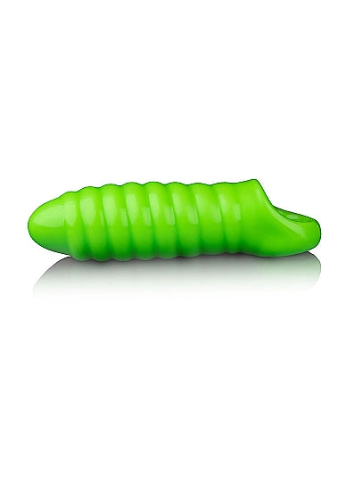 Glow Swirl Thick Stretchy Penis Sleeve Glow In The Dark