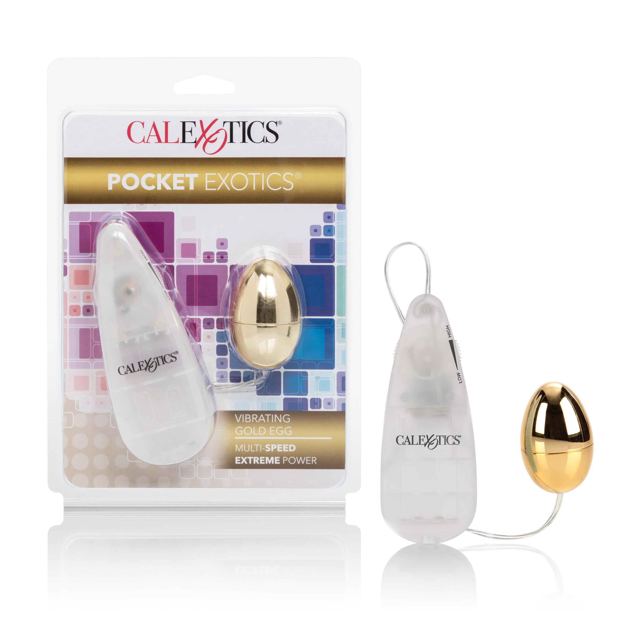 Gold Vibrating Egg - Pocket Exotics by CalExotics