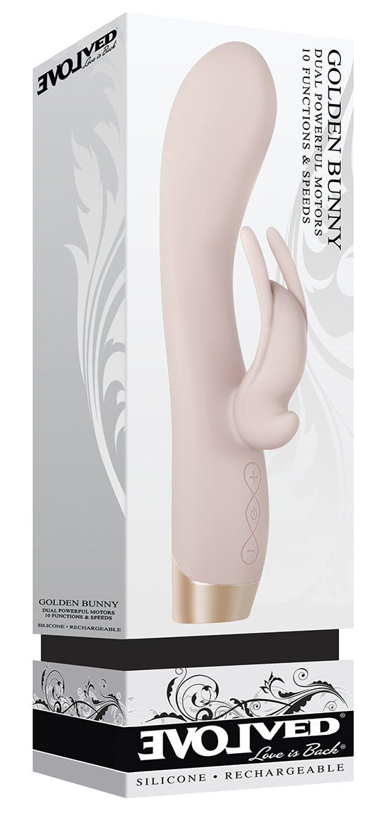 Golden Bunny Rabbit Vibrator - Evolved Novelties