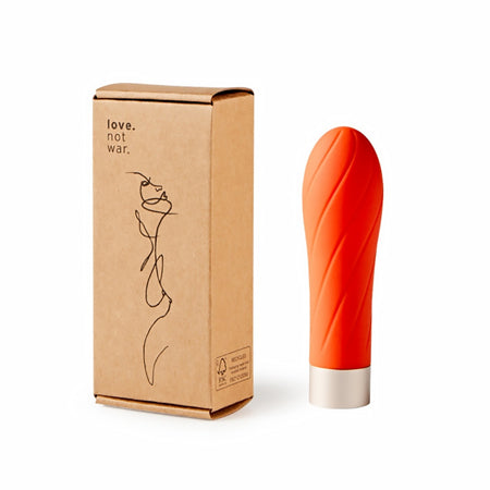 GRÁ Love Not War Head Vaginal and Clit Stimulator -  Orange