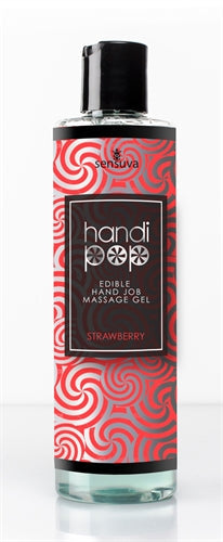 Handi Pop Handjob Massage Gel - - 4.2 Oz. Strawberry