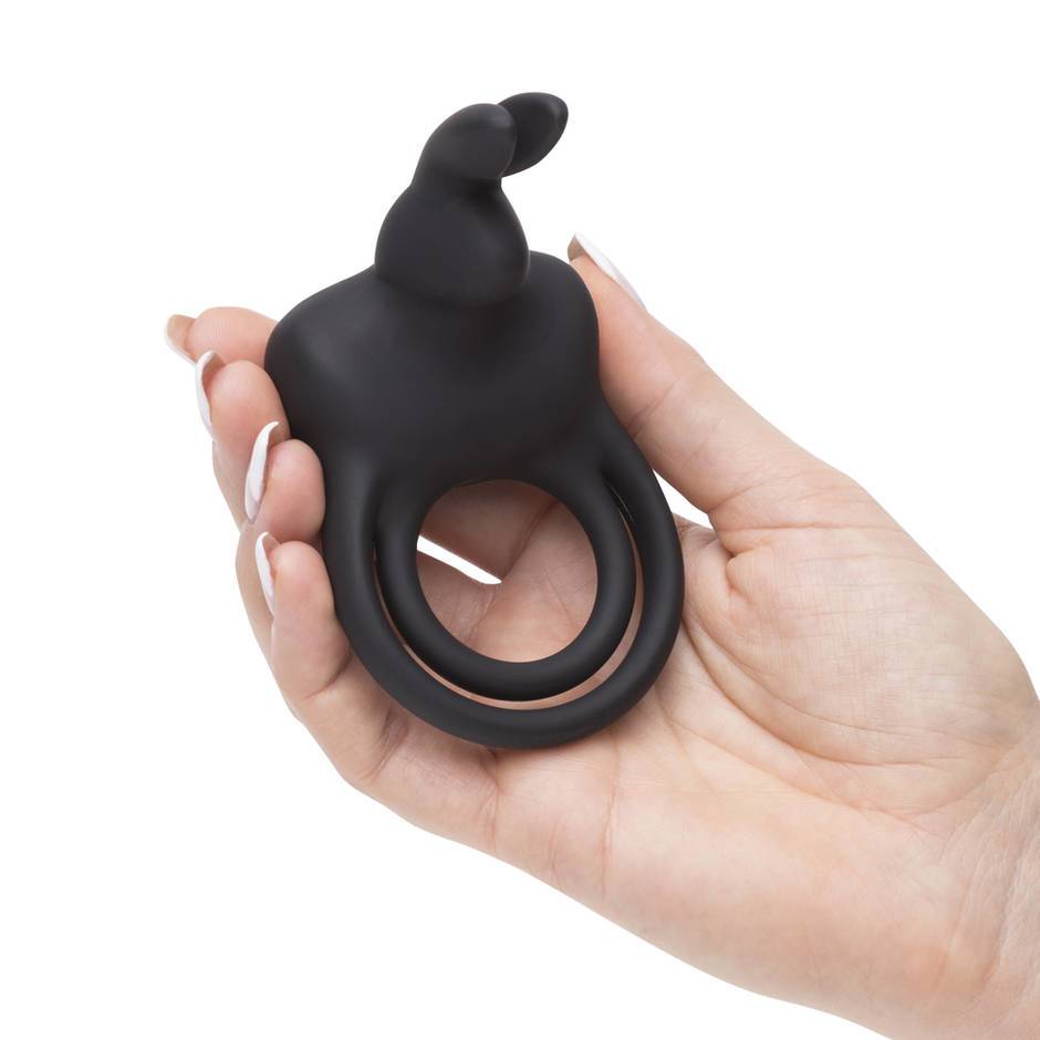 Happy Rabbit Vibrator Stimulating Usb Rechargeable Cock Ring Black