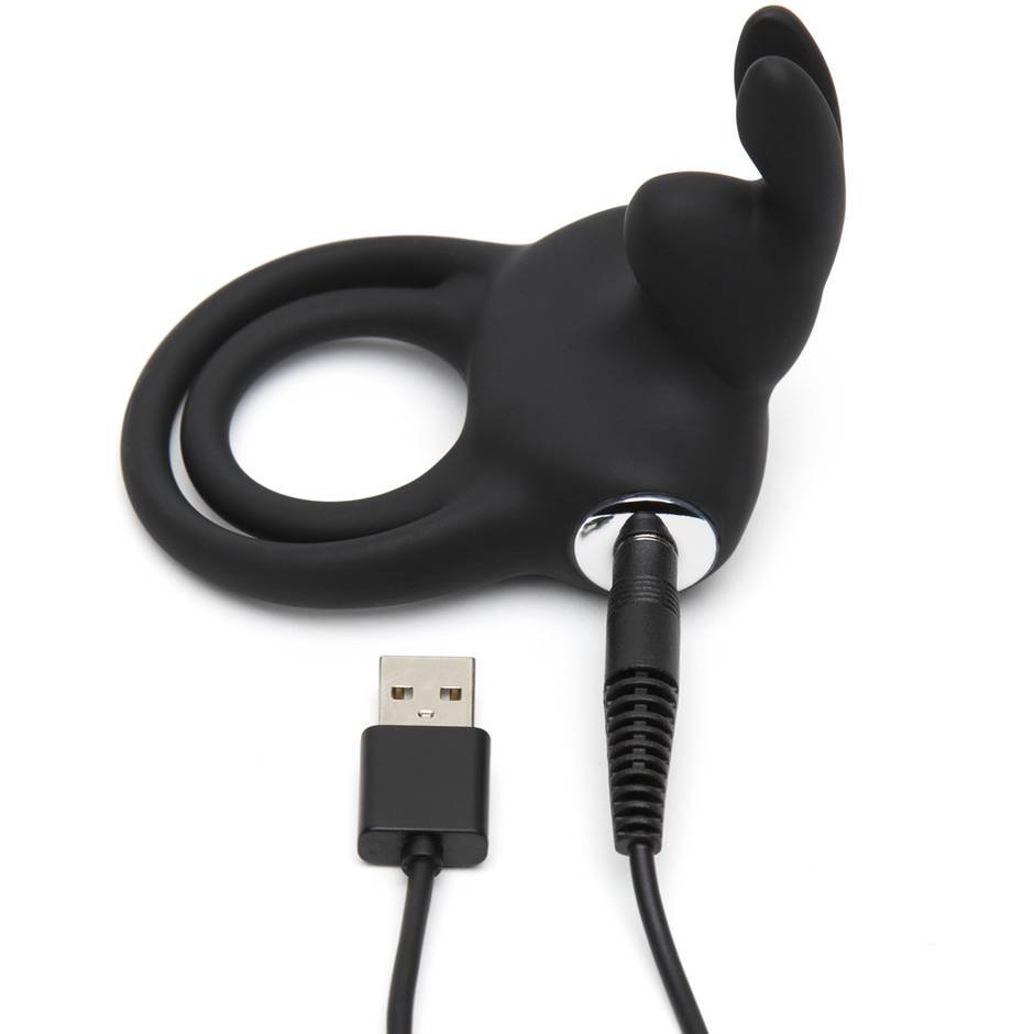 Happy Rabbit Vibrator Stimulating Usb Rechargeable Cock Ring Black