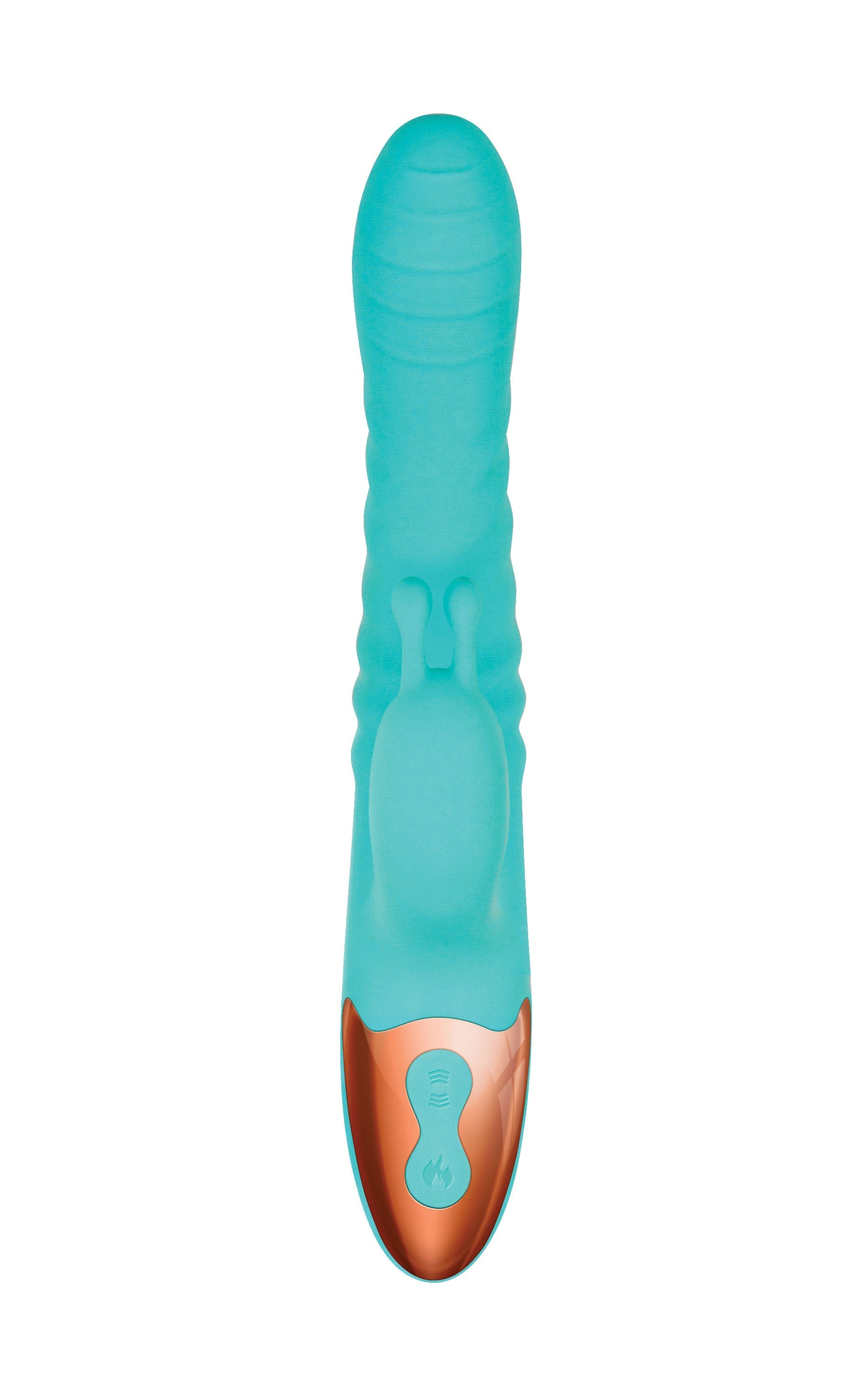 Heat Me Up Warming Rabbit Thruster - Aqua