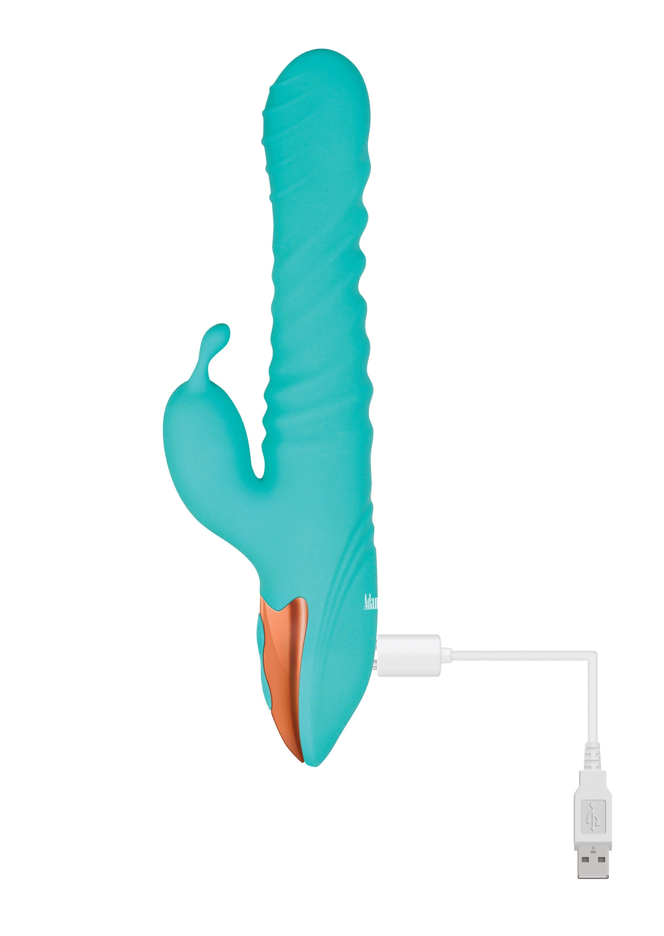 Heat Me Up Warming Rabbit Thruster - Aqua