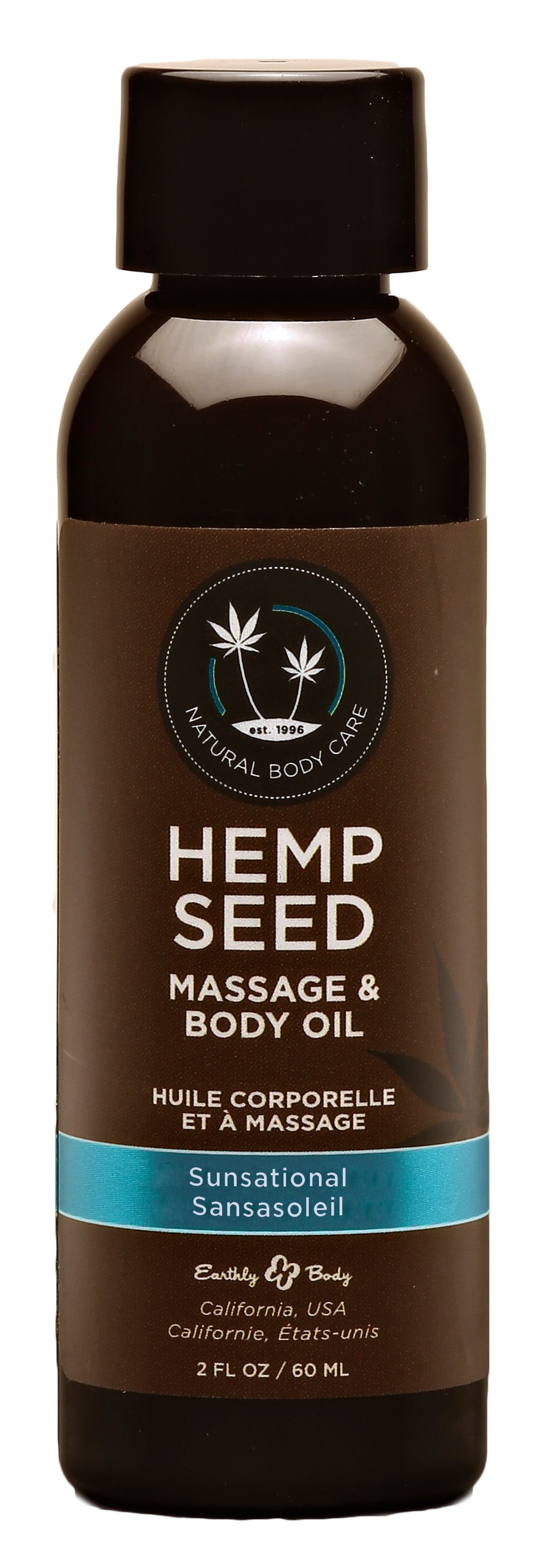 Hemp Seed Massage and Body Oil - Sunsational 2 Fl. Oz/ 60ml