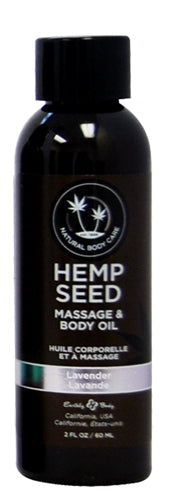 Hemp Seed Massage Oil - - Fl. Oz. Lavender / 2 Fl. Oz
