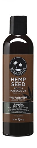 Hemp Seed Massage Oil - - Fl. Oz. Unscented / 8 Fl. Oz