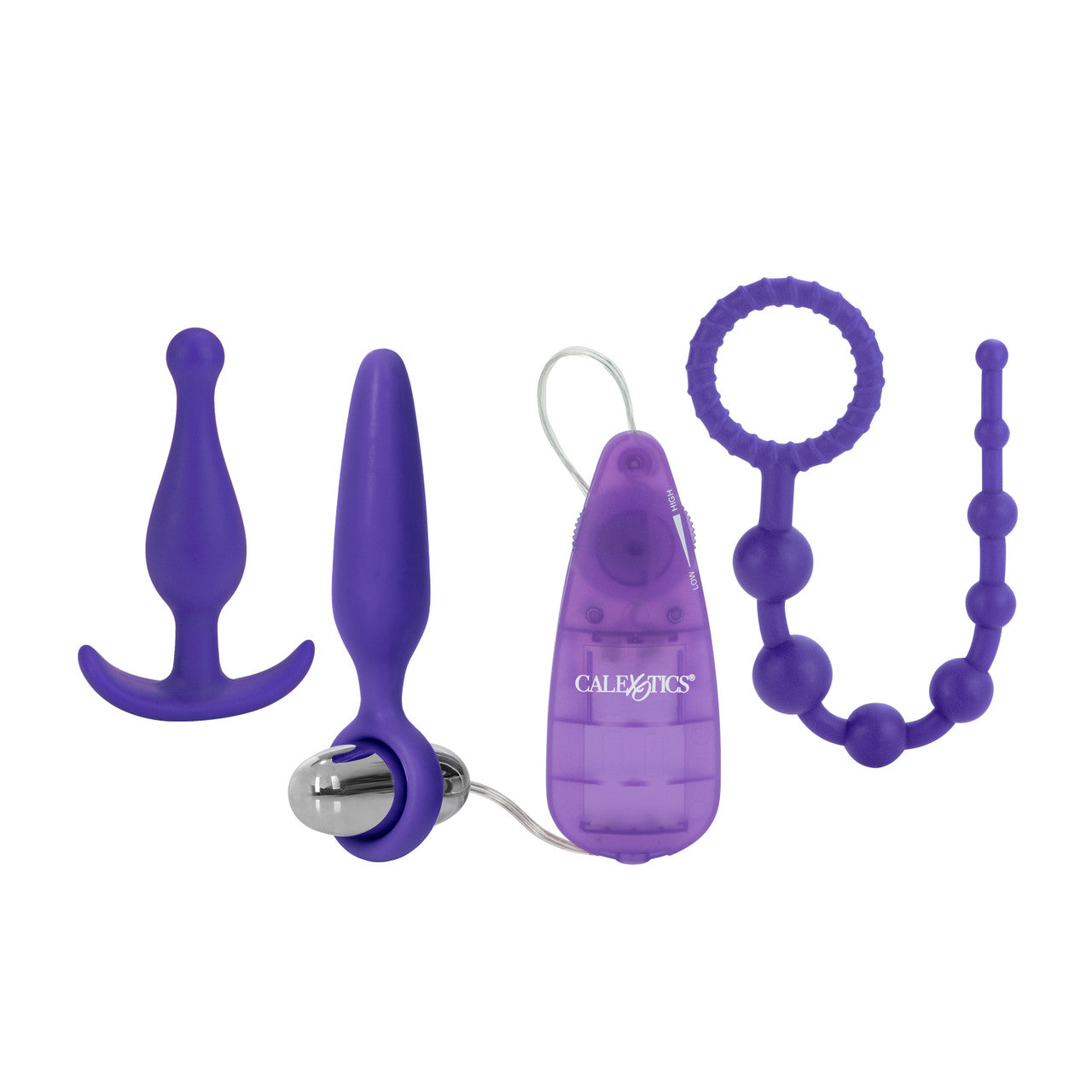 Her Anal Kit Silicone Rocker Probe and Beads Anal Vibrator