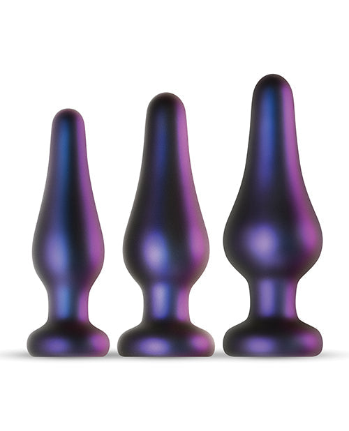 Hueman Comets Butt Plug Set Of 3 - Purple