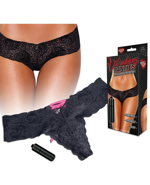 Hustler Toys Lace Up Back Vibrating Panty M/L