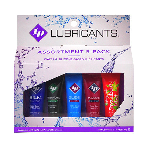 ID Sensual Lubricants 5 Pack Assorted Sampler