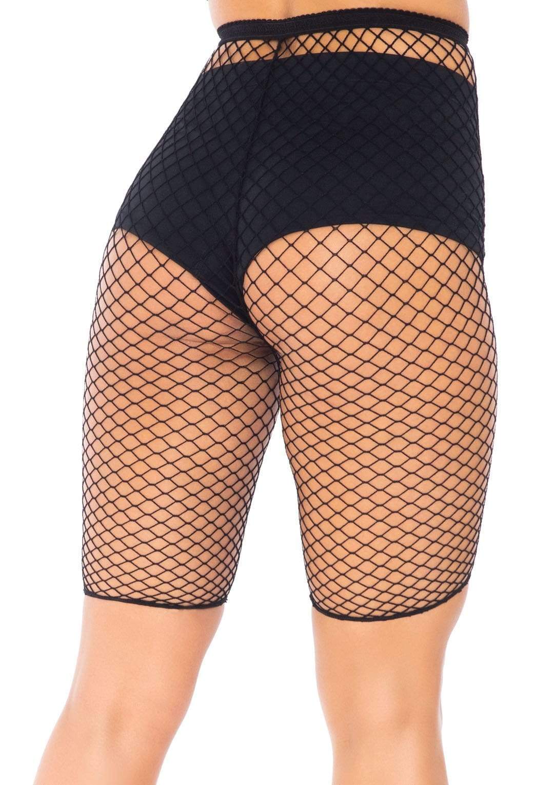 Industrial Fishnet Biker Shorts