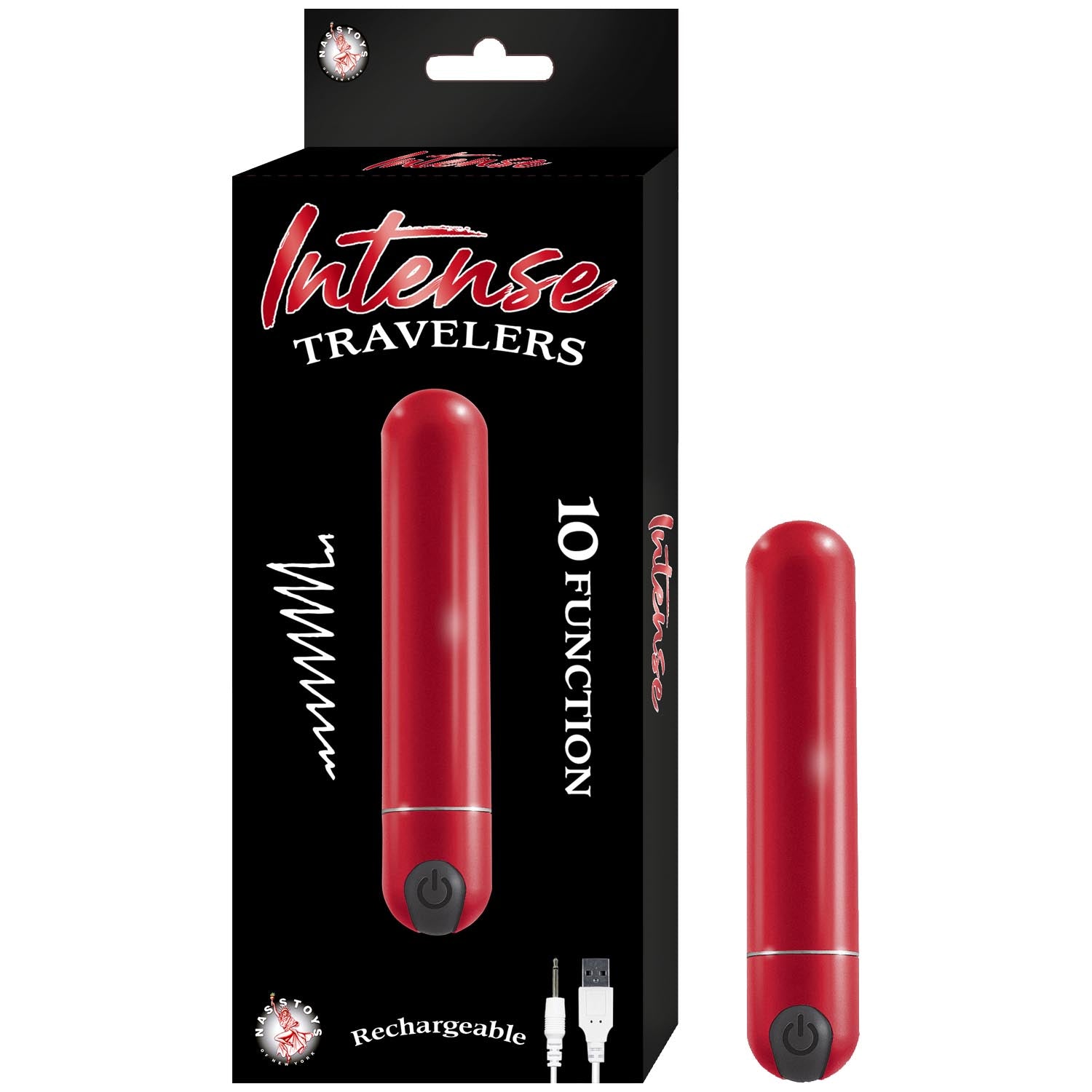 Intense Travelers Magenta Purple Bullet Vibrator Red