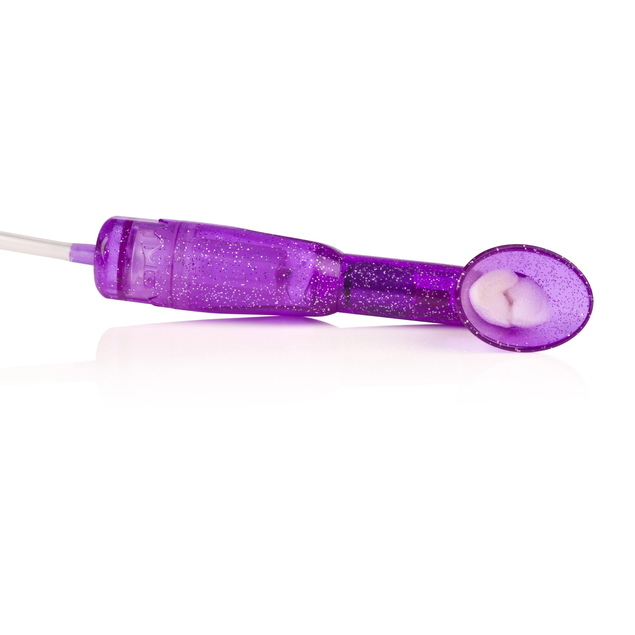 Intimate Contour Clitoral Pump Stimulator in Silicone in Purple Purple