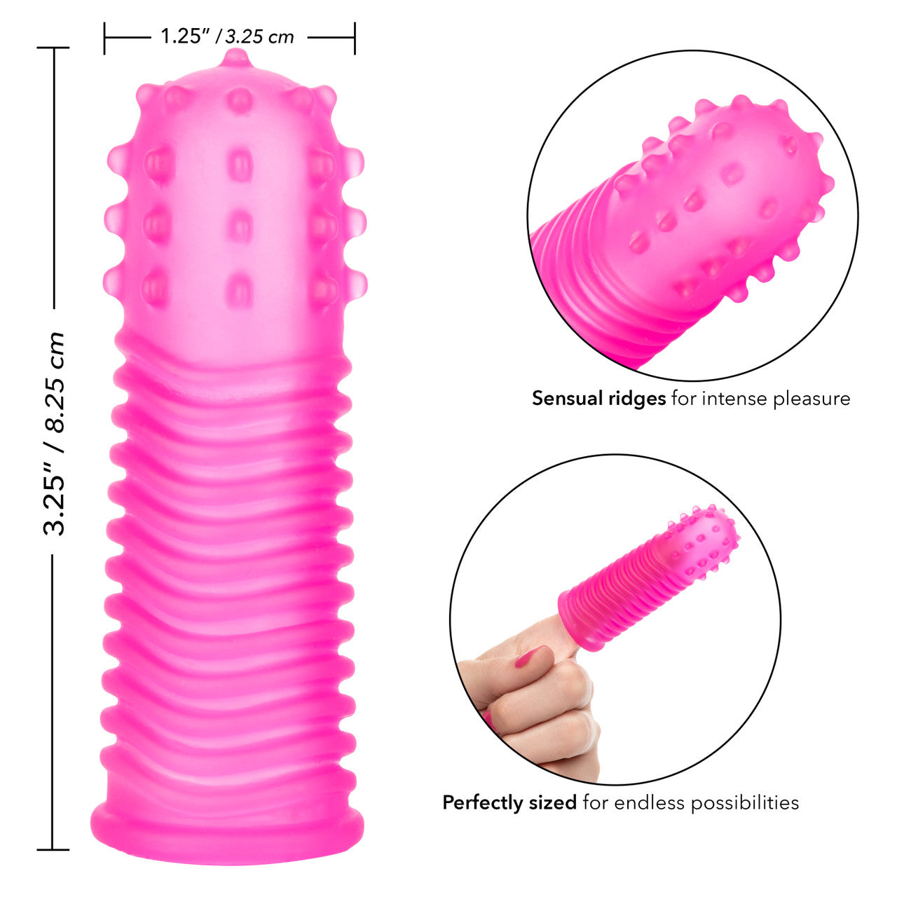 Intimate Play Finger Tingler Sleeves Pink