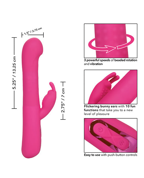 Jack Rabbit Vibrator Elite Beaded G Rabbit Vibrator - Pink