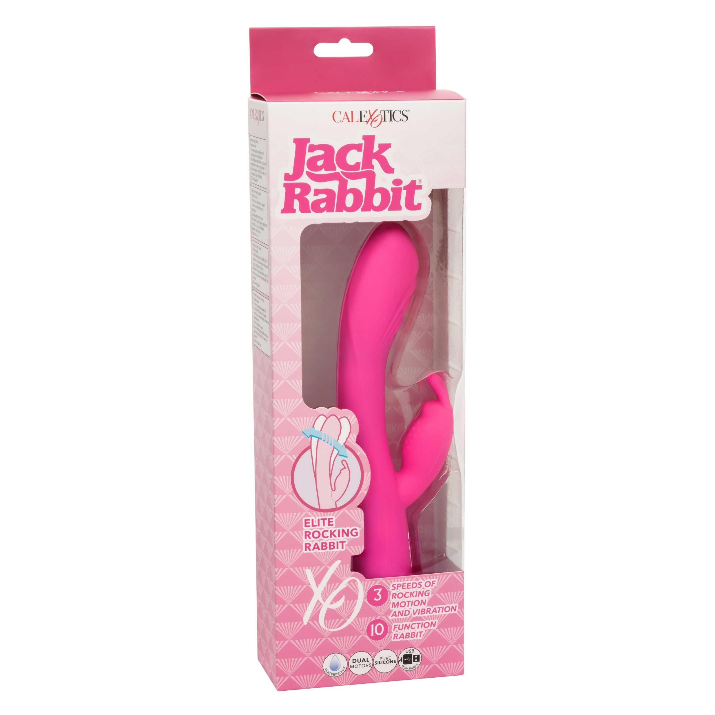 Jack Rabbit Vibrator Elite Rocking Rabbit Vibrator - Pink