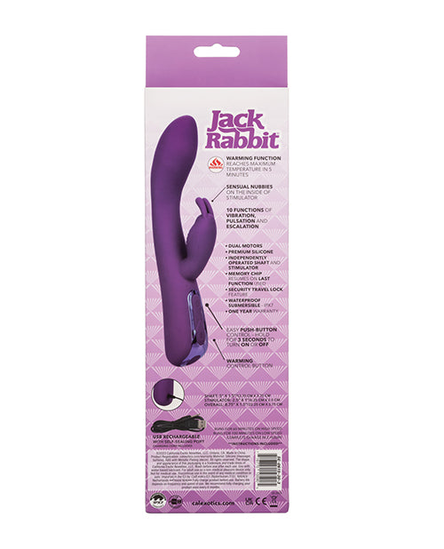 Jack Rabbit Vibrator Elite Warming Rabbit Vibrator - Purple