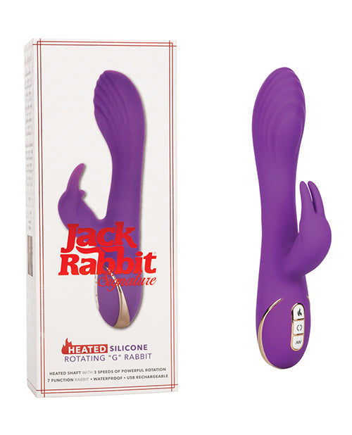 Jack Rabbit Vibrator Signature Heated Silicone Rotating G  Rabbit Vibrator