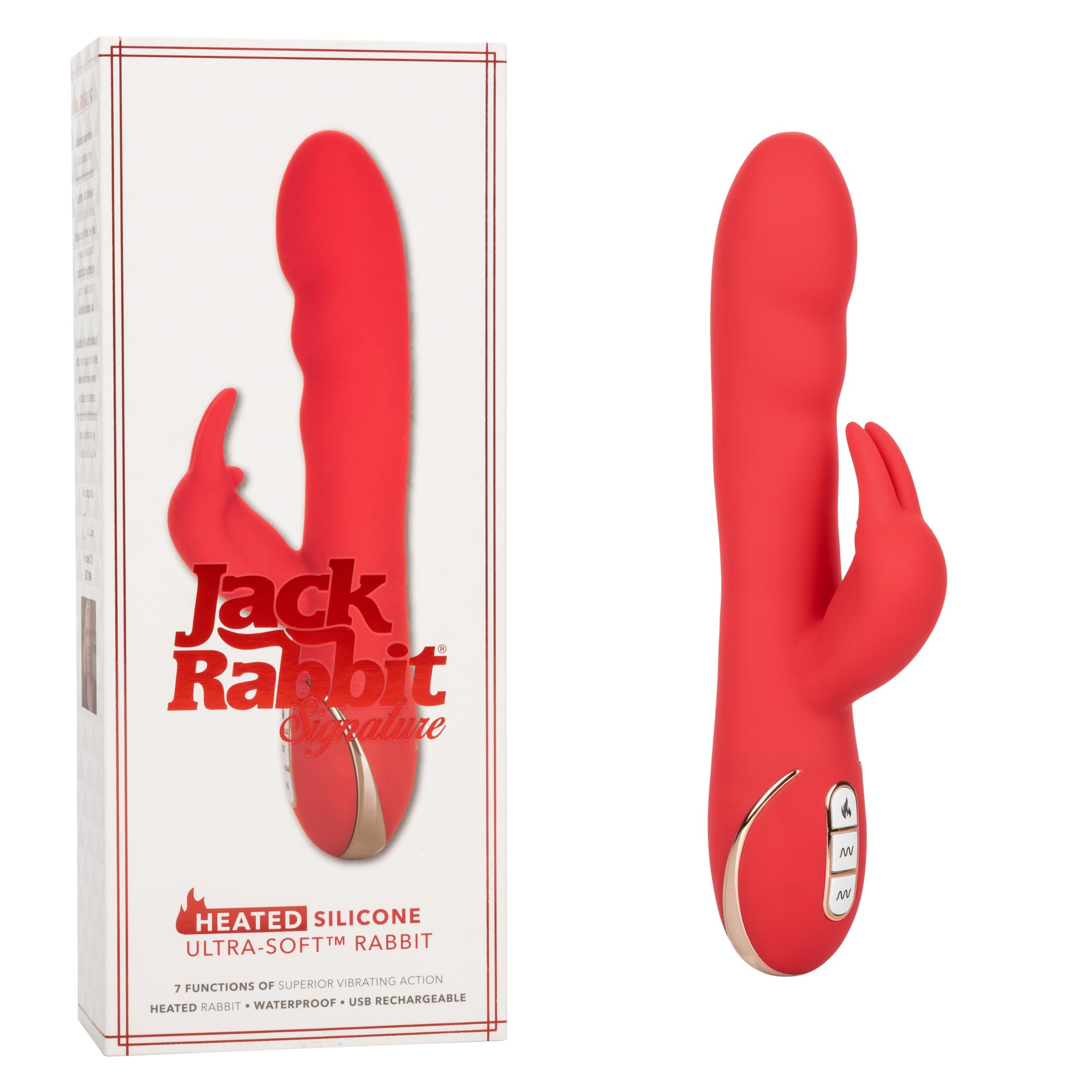 Jack Rabbit Vibrator Signature Heated Silicone Ultra-Soft®  Rabbit Vibrator
