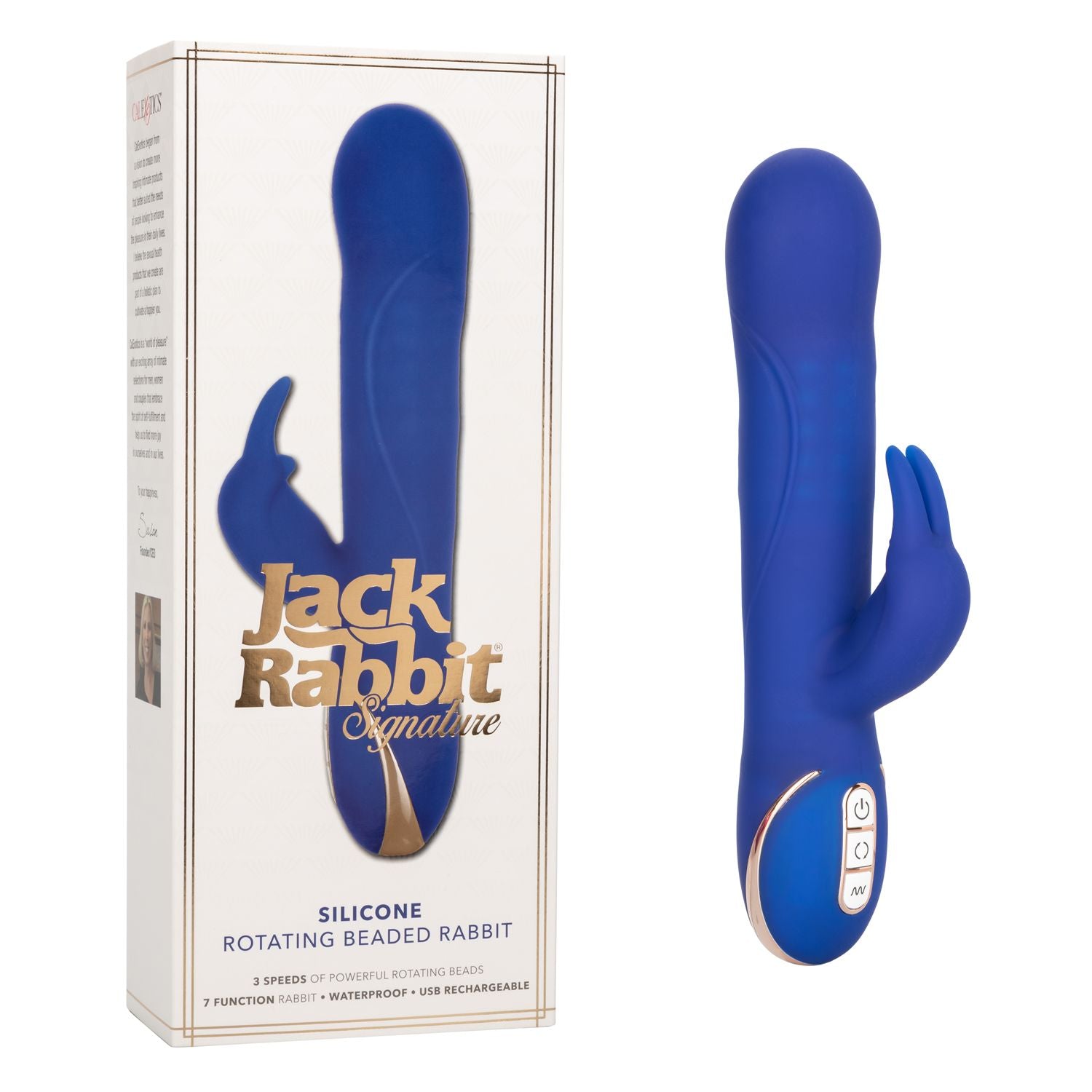 Jack Rabbit Vibrator Signature Silicone Rotating Beaded Rabbit Vibrator