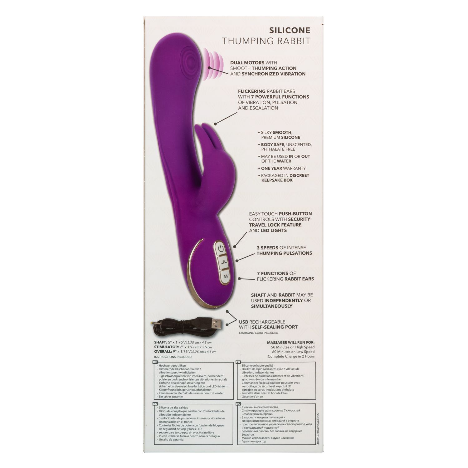 Jack Rabbit Vibrator Signature Silicone Thumping Rabbit Vibrator