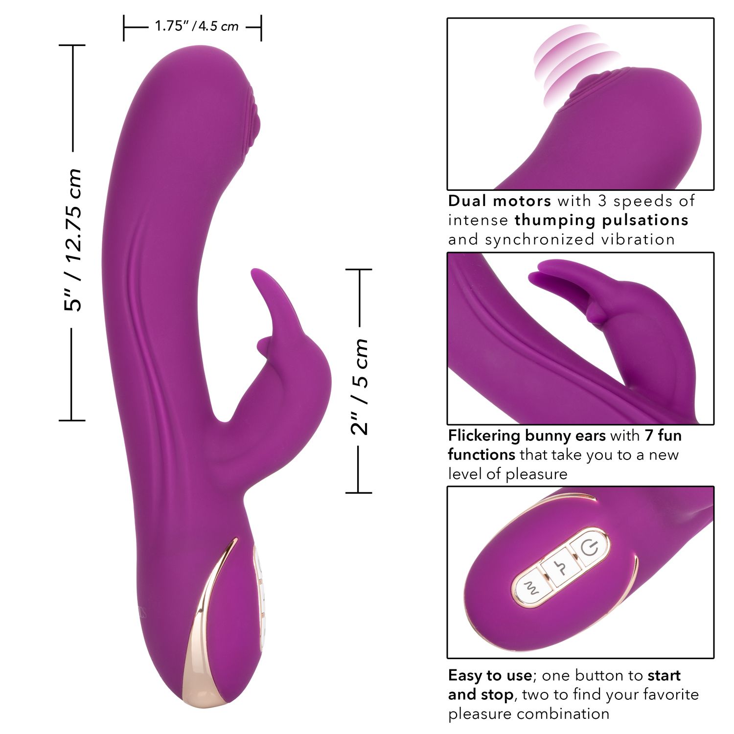 Jack Rabbit Vibrator Signature Silicone Thumping Rabbit Vibrator