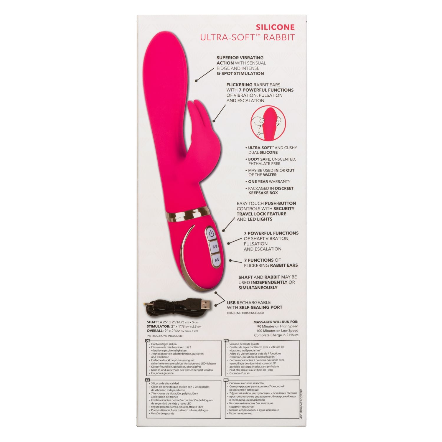 Jack Rabbit Vibrator Signature Silicone Ultra-Soft Rabbit Vibrator