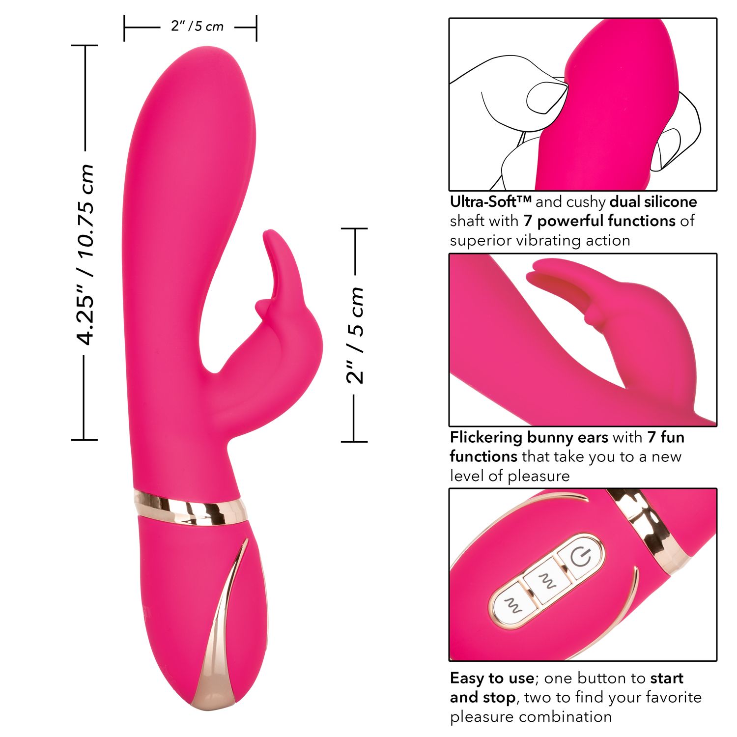 Jack Rabbit Vibrator Signature Silicone Ultra-Soft Rabbit Vibrator