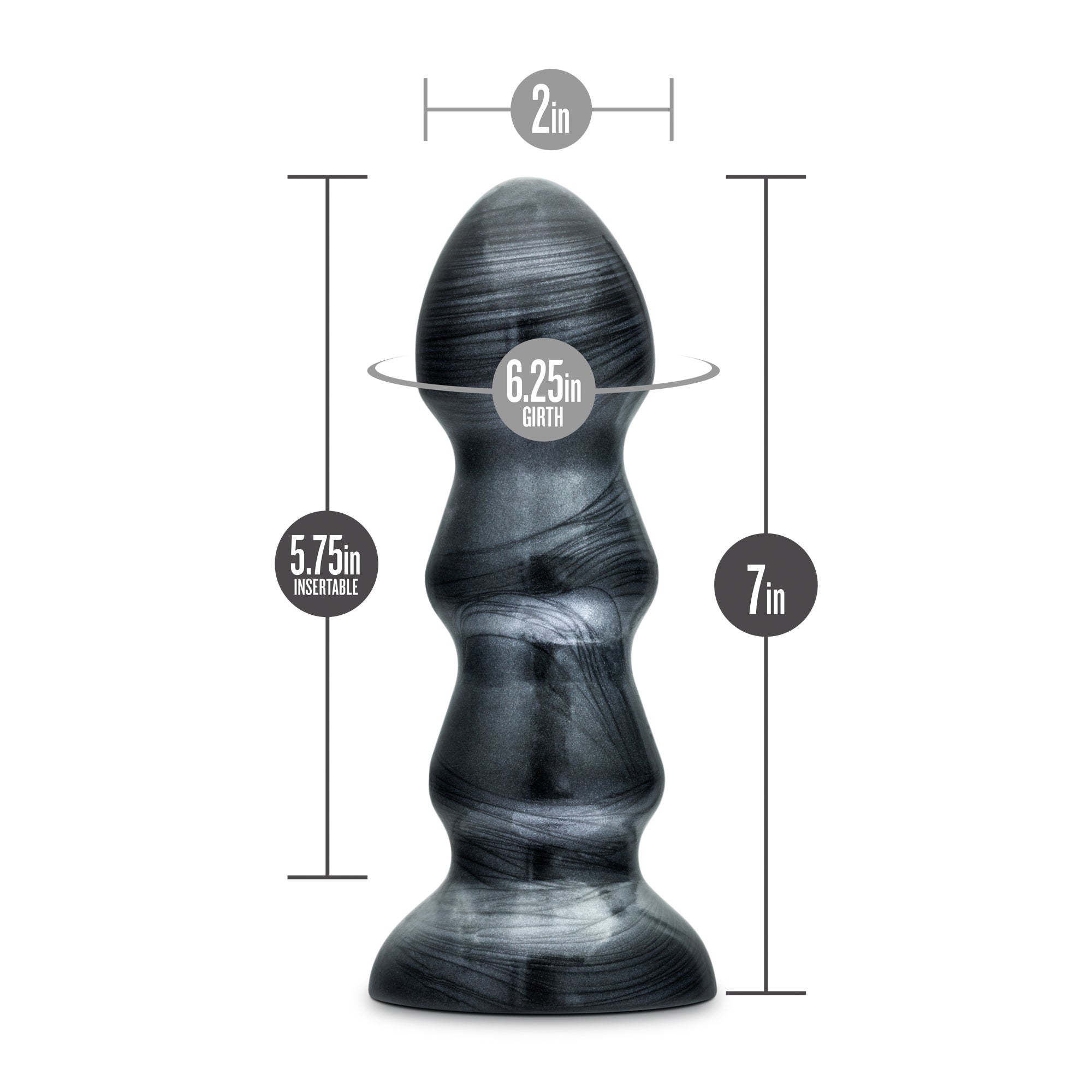 Jet Black Jack Carbon Metallic Black Anal Plug Black Jack