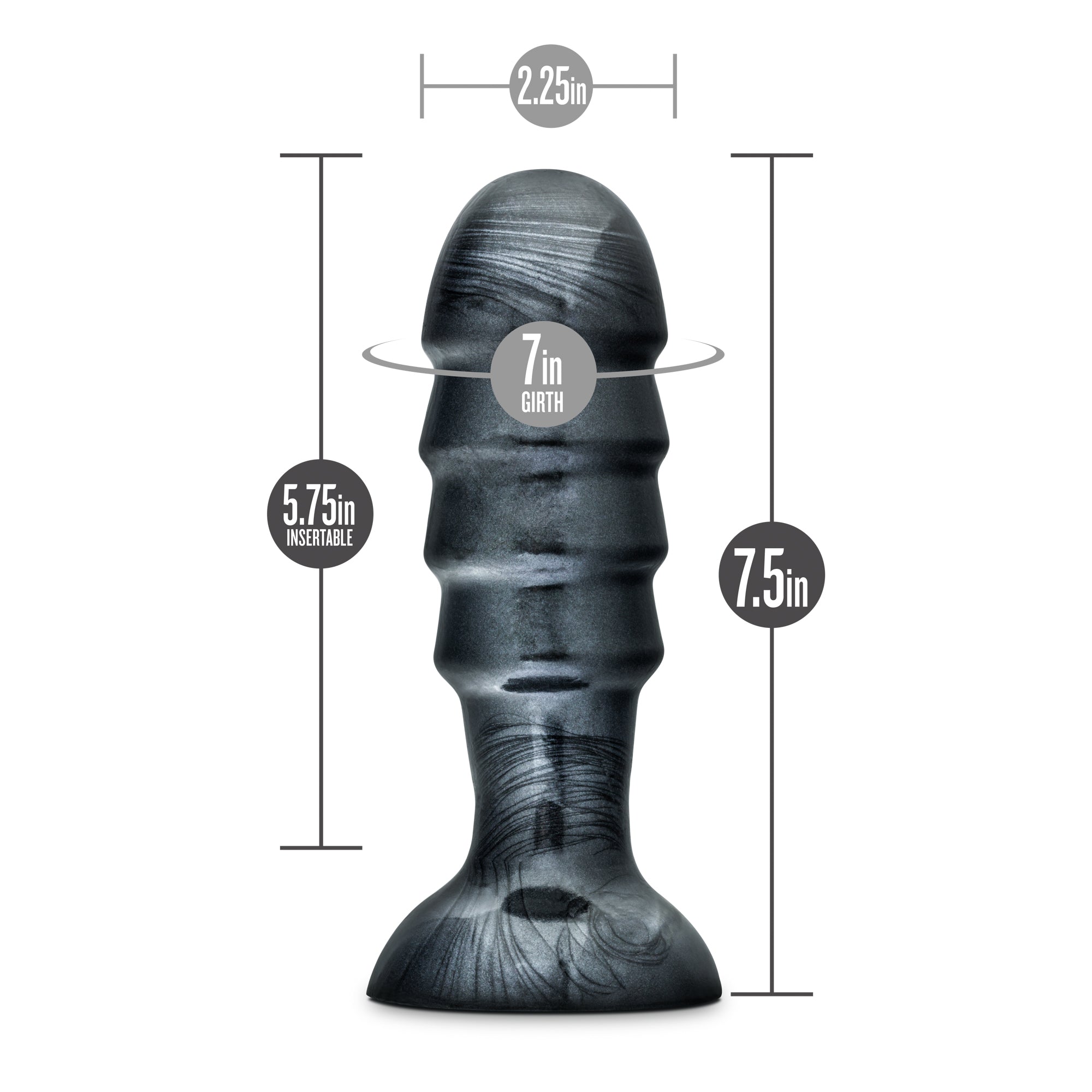 Jet Bruiser Carbon Metallic Black Butt Plug Bruiser